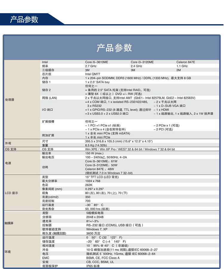 全新研華無風(fēng)扇嵌入式工控機(jī) 多功能平板電腦 PPC-6150