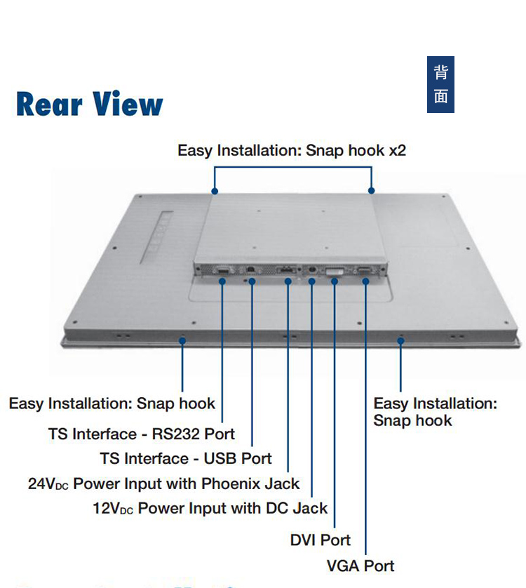 全新研華 工業等級平板顯示器FPM系列 17寸工業顯示器 FPM-7211W