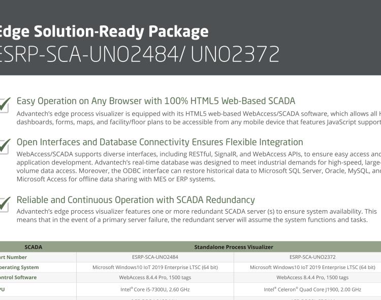 研華ESRP-SCA-UNO2484 Process Visualization with Modular Box Platform