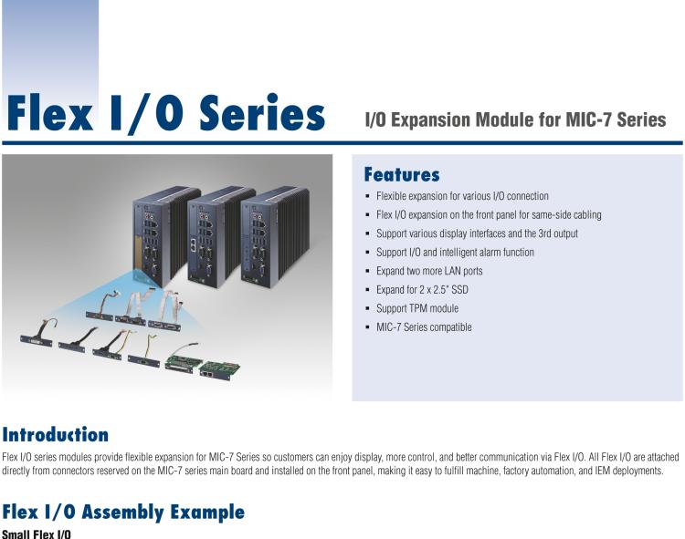 研華AIIS-DIO32-00A1E Regular Flex I/O for GPIO module (32bit)