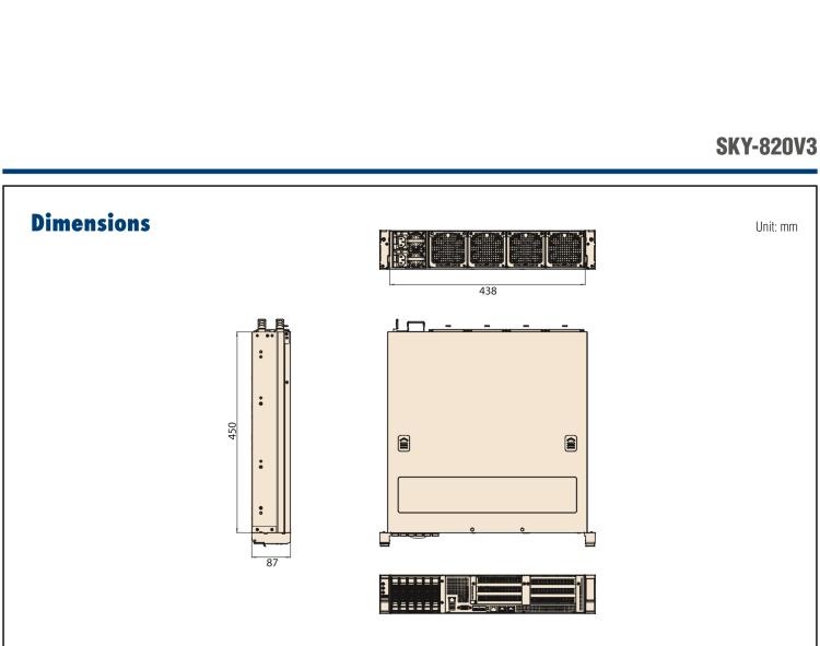 研華SKY-820V3 2U Edge Server with 4th Generation Intel Xeon Scalable Processors