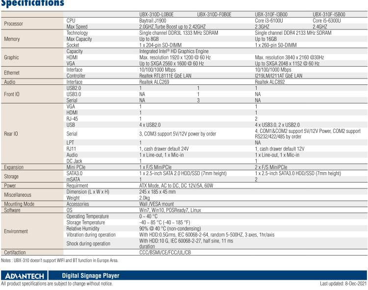 研華UBX-310 無風扇多功能服務器