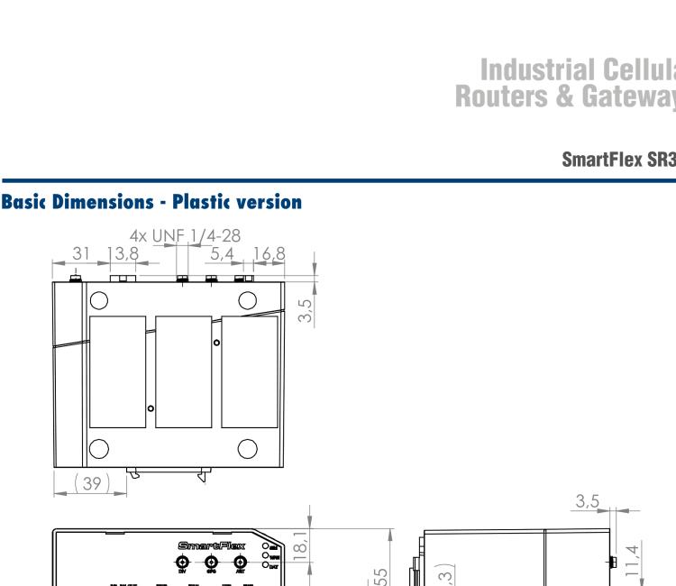 研華BB-SR31000425 SmartFlex, Global, 3x ETH, 1x RS232, 1x RS485, Metal, ACC Int.