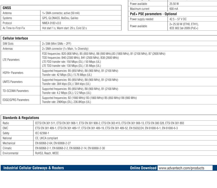 研華BB-SR30400415 SmartFlex, EMEA/LATAM/APAC, 3x ETH, 1x RS232, 1x RS485, Plastic, ACC Int.