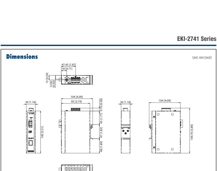 研華EKI-2741F 工業級千兆以太網光電轉換器