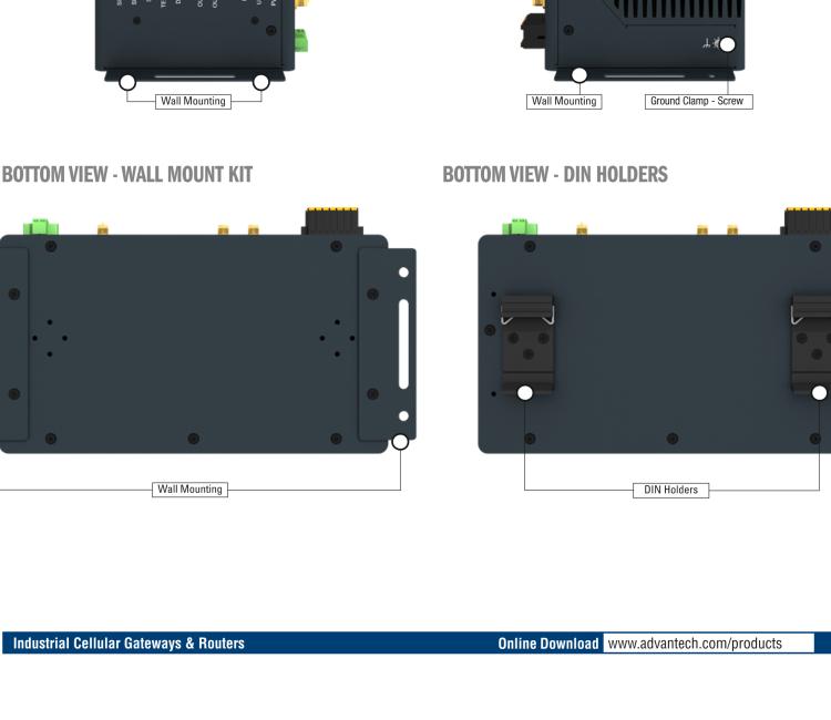 研華ICR-4461S ICR-4400, GLOBAL, NAM, 5x Ethernet, 1x RS232, 1x RS485, CAN, PoE PSE+, SFP, USB, SD, Without Accessories