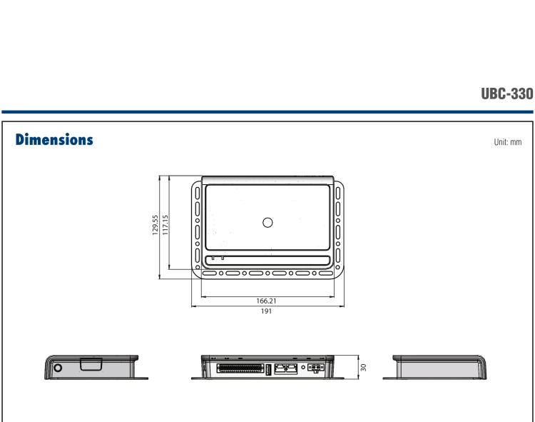 研華UBC-330 基于TI Sitara AM3352 Cortex-A8 的嵌入式工控機(jī)