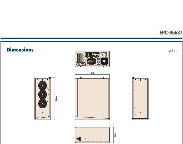 研華EPC-B5587 適配Intel? 第10代 Core i / Xeon W系列處理器，搭載W480E芯片組。標準4U上架，工業級品質，穩定可靠。廣泛適用于高端AI服務器等應用。