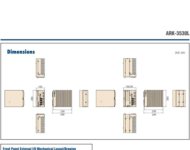 研華ARK-3530L Intel?Xeon? E3 / Core? i3/i5/i7 LGA1151 Modular Expansion Fanless Box PC