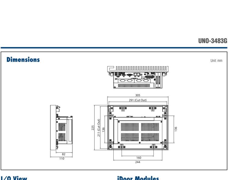 研華UNO-3483G 高效能嵌入式無風扇工業電腦，搭配 Intel? Core? i7 處理器，2 x GbE, 2 x mPCIe, HDMI/VGA