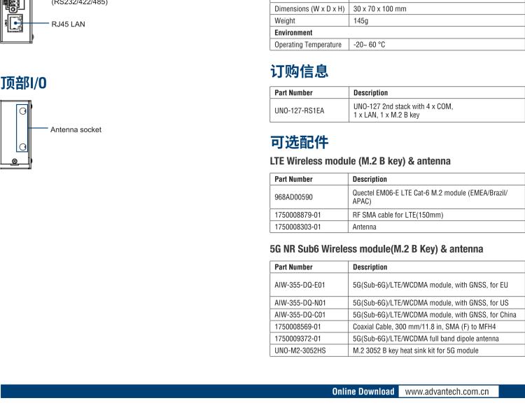 研華UNO-127 DIN導軌控制器，采用英特爾?Atom?x6413E 處理器