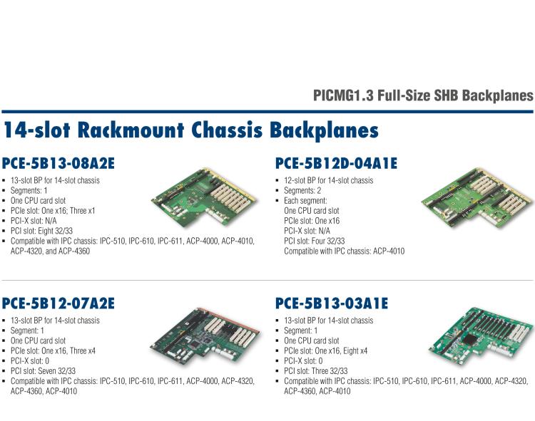 研華PCE-5B07 7-slot BP for 8-slot chassis