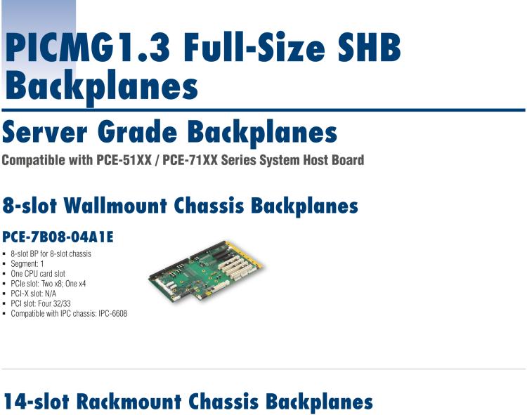 研華PCE-7B09R 14-slot Rackmount Chassis Backplanes