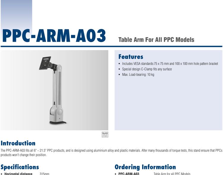 研華PPC-ARM-A03 機箱，PPC ARM VESA標準（A-CLEVER）