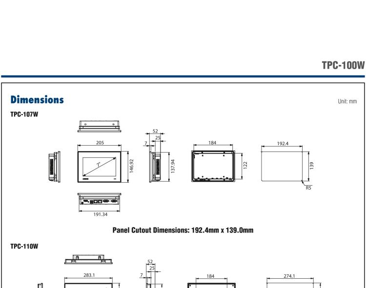 研華TPC-115W 15.6" Touch Panel Computer with ARM Cortex?-A53 Processor