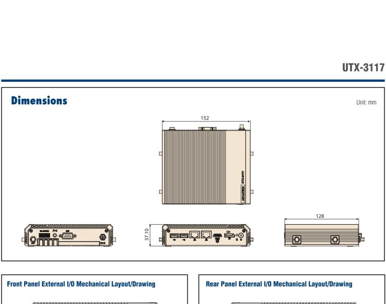 研華UTX-3117 低功耗，緊湊型，4G/WIFI/ BT/LoRa/NB IoT 物聯網邊緣智能網關