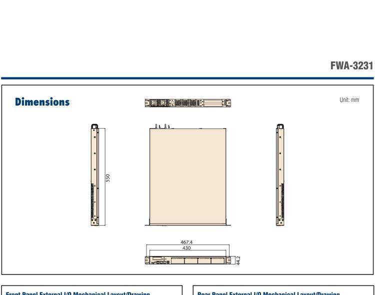 研華FWA-3231 基于Intel? Haswell XeonTM E3/CoreTM/ PentiumTM /CeleronTM 系列處理器 1U機架式網絡應用平臺