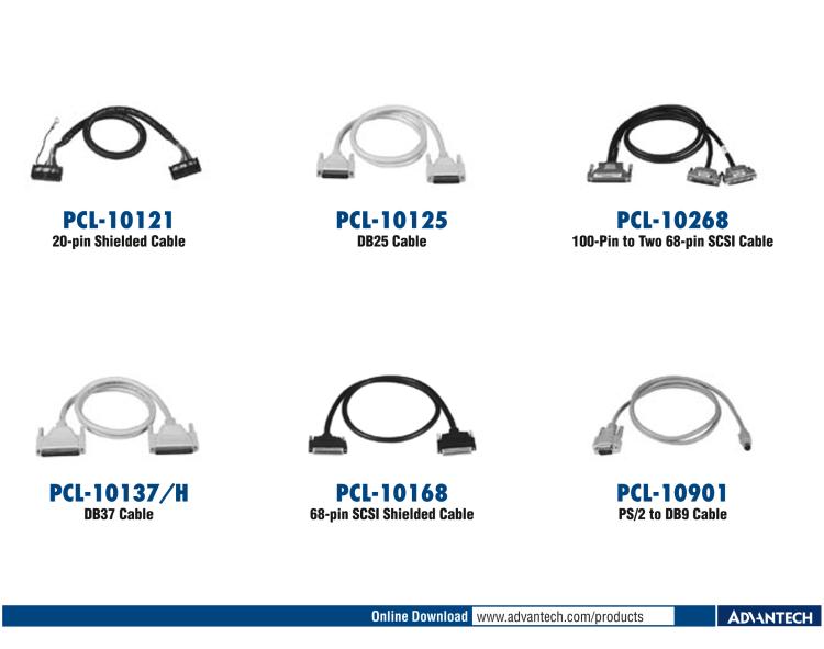 研華PCL-10251 100針到2根50針SCSI電纜， 1米